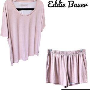 EDDIE BAUER Women's Plus Size Super Soft Matching Sleep Set